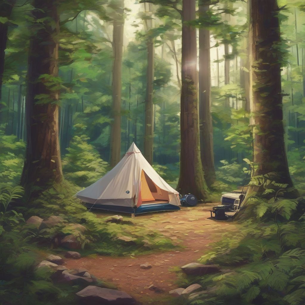 Camping in the Forest