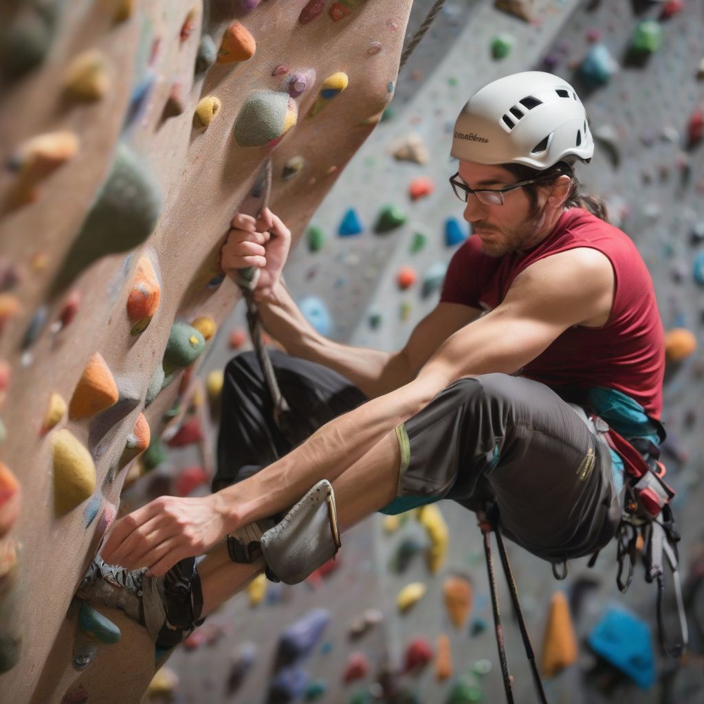 Climber Reading Route