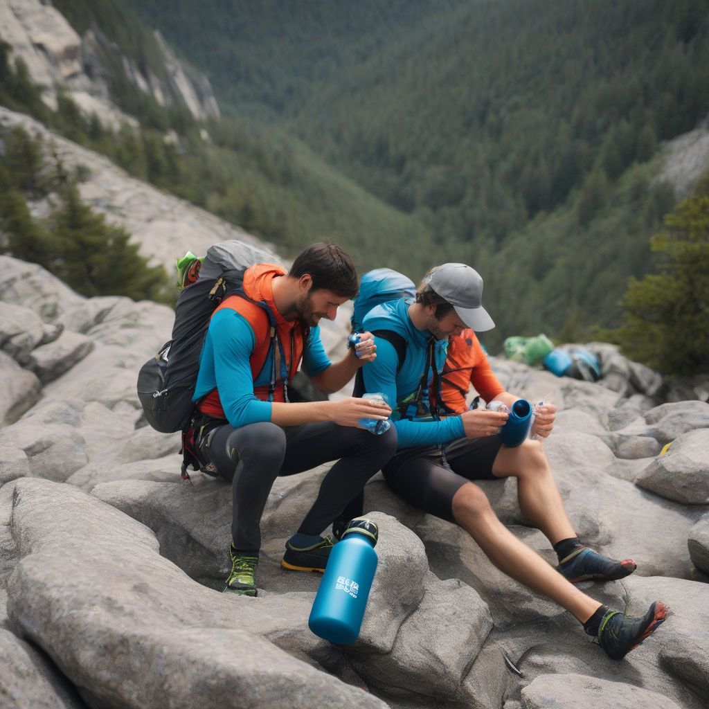 Climbers Staying Hydrated