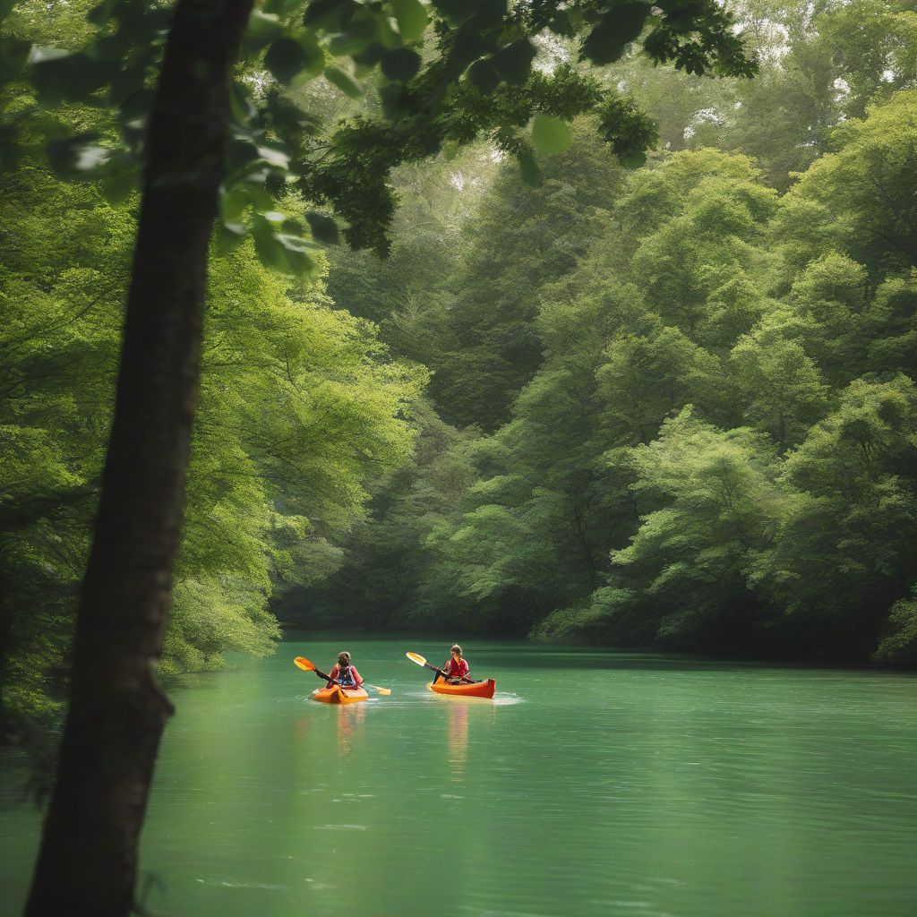 Kayaking River